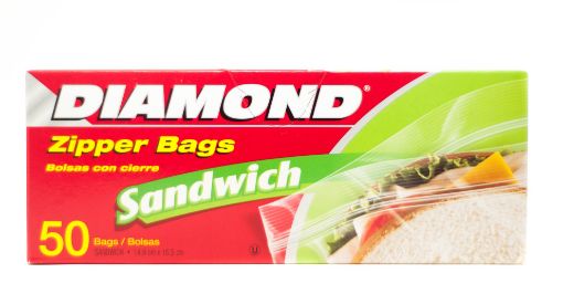 Imagen de BOLSA DIAMOND CON CIERRE SANDWICH 50 UND