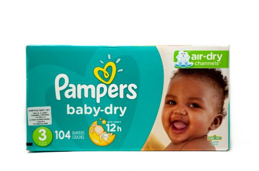 Imagen de PAÑAL PAMPERS BABY DRY DESECHABLE ETAPA 3 104 UND