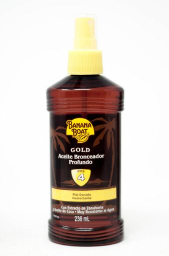 Imagen de ACEITE BRONCEADOR BANANA BOAT GOLD ÓLEO 4 FPS  236 ml 