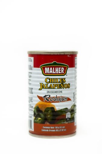 Imagen de CHILE MALHER JALAPEÑO RODAJAS EN ESCABECHE 80 G