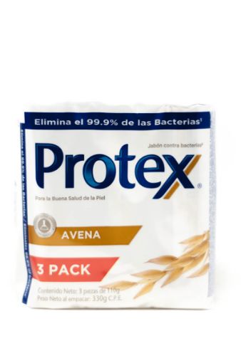 Imagen de JABON DE TOCADOR PROTEX AVENA 3 UND 330.00 G