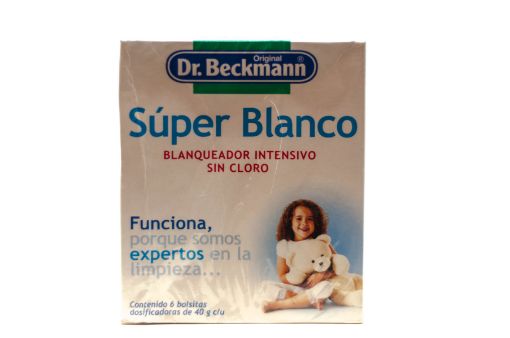 Imagen de BLANQUEADOR DR BECKMANN PARA ROPA SUPER BLANCOS 240 G 