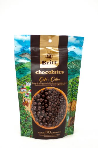 Imagen de CHOCOLATE BRITT GRANO DE CAFE CUBIERTO DE CHOCOLATE OSCURO 