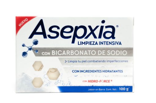 Imagen de JABON DE TOCADOR ASEPXIA LIMPIEZA INTENSIVA CON BICARBONATO DE SODIO 100 G