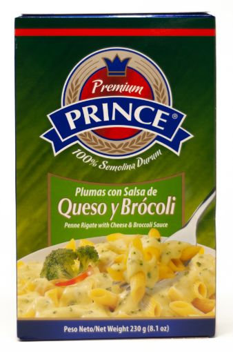 Imagen de PASTA PRINCE PLUMAS CON QUESO Y BROCOLI 230 g