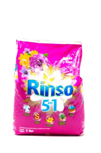 Imagen de DETERGENTE RINSO EN POLVO ROSAS Y LILAS ROSADO 1000.00 G