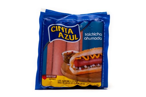 Imagen de SALCHICHAS CINTA AZUL PARA HOT DOG DE CERDO 480.00 G