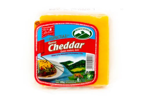 Imagen de QUESO CHEEDAR MONTEVERDE 200 G 