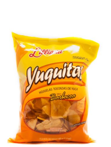 Imagen de HOJUELAS TOSTADAS DE YUCA LILLIANA CON BARBACOA 65 G