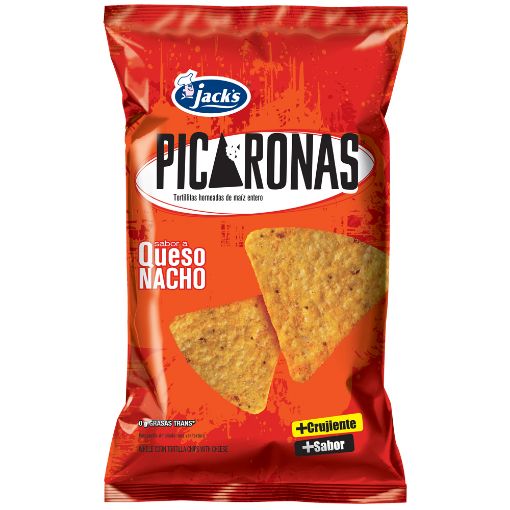 Imagen de TORTILLITAS HORNEADAS JACK'S PICARONAS QUESO NACHO 150.00 G