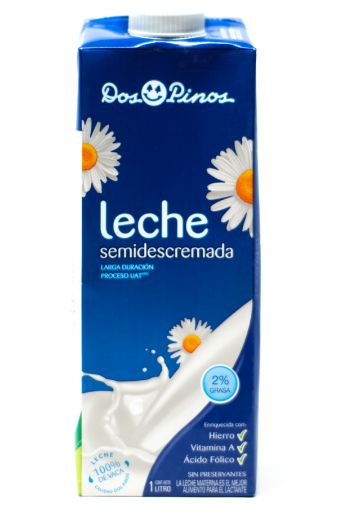 Imagen de LECHE DOS PINOS SEMIDESCREMADA 2 % GRASA 1000 ML