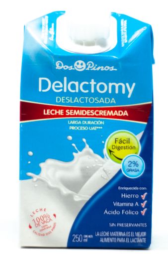 Imagen de LECHE DOS PINOS DELACTOMY SEMIDESCREMADA 250 ML