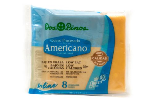 Imagen de QUESO AMERICANO DOS PINOS REBANADO IN LINE 8 UND 128 G