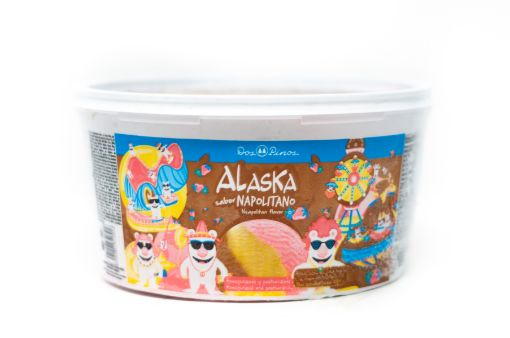 Imagen de HELADO DOS PINOS ALASKA NAPOLITANO 1944 g