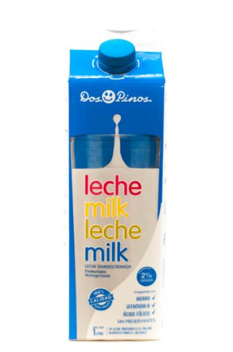 Imagen de LECHE DOS PINOS SEMIDESCREMADA 2% GRASA 1000 ML