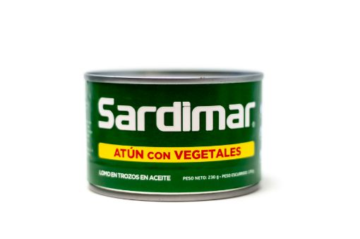 Imagen de ATÚN SARDIMAR LOMO EN TROZOS CON VEGETALES EN ACEITE 170.00 G