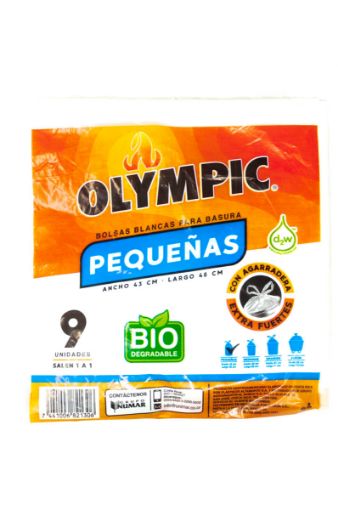 Imagen de BOLSA OLYMPIC PARA BASURA PEQUEÑA BLANCA UND