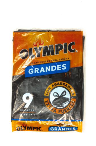 Imagen de BOLSA OLYMPIC PARA BASURA NEGRA GRANDE 9 UND