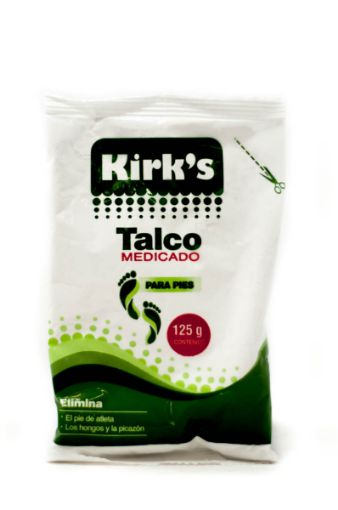 Imagen de TALCOS KIRKS MEDICADO PARA PIES BOLSA 125 G