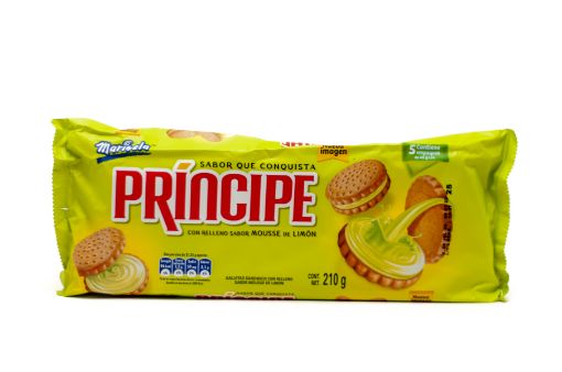 Imagen de GALLETA MARINELA PRINCIPE LIMON 210 G