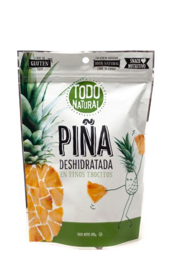 Imagen de PIÑA TODO NATURAL DESHIDRATADA EN TROCITOS FINOS 200 G