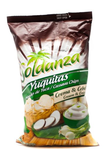 Imagen de HOJUELAS DE YUCA SOLDANZA YUQUITAS CEBOLLA Y CREMA 135 und 