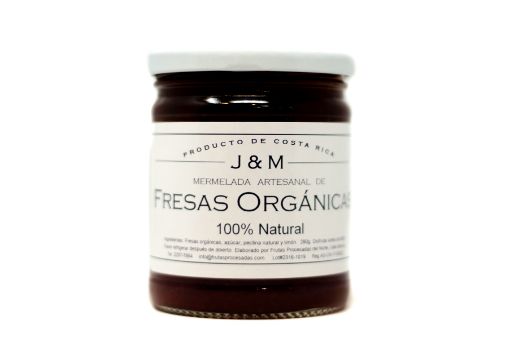 Imagen de MERMELADA J&M DE FRESAS ORGANICAS ARTESANAL 100% NATURAL 280.00 g 