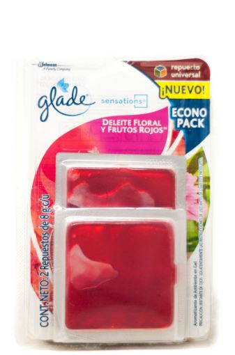 Imagen de REPUESTO AROMATIZANTE GLADE SENSATIONS EN GEL FRUTOS ROJOS 2 UND 16.00 G