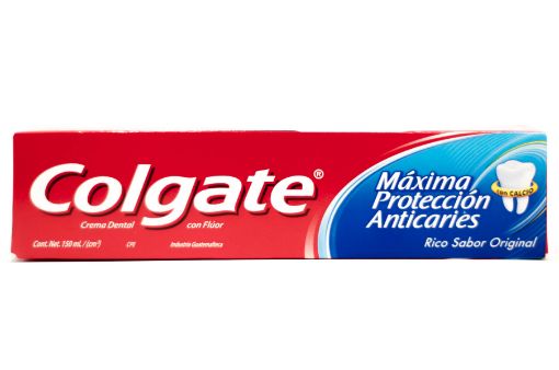 Imagen de CREMA DENTAL COLGATE MAXIMA PROTECCION ANTICARIES 150 ML