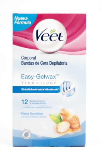 Imagen de BANDAS DEPILATORIAS VEET FRIAS PIEL SENSIBLE 12 UND