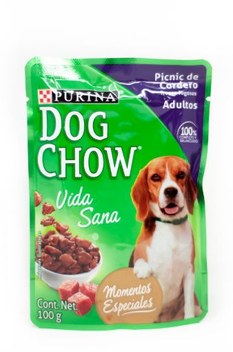 Imagen de ALIMENTO HÚMEDO DOG CHOW CORDERO PARA PERRO ADULTO 100 G