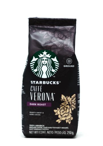 Imagen de CAFE  STARBUCKS VERONA TOSTADO OSCURO PURO Y MOLIDO 250 g 