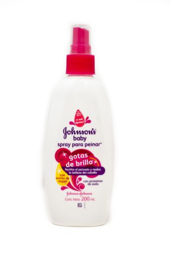 Imagen de SPRAY JOHNSONS BABY PARA PEINAR GOTAS DE BRILLO 200 ML