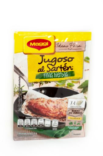 Imagen de SAZONADOR MAGGI JUGOSO AL SARTEN FINAS HIERBAS 23.4 G