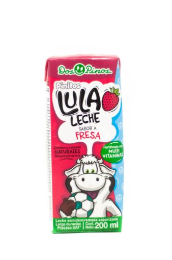 Imagen de LECHE DOS PINOS SEMIDESCREMADA PINITO LULA FRESA 200 ML