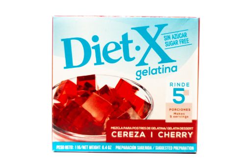 Imagen de GELATINA DIET-X SABOR CEREZA SIN AZUCAR 11 G