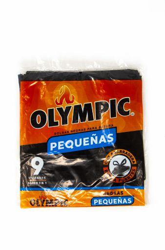 Imagen de BOLSA OLYMPIC PARA BASURA PEQUEÑA NEGRA 9 UND