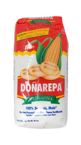 Imagen de HARINA PRECOCIDA DE MAÍZ BLANCO EXTRA FINA  DOÑAREPA 1000 G