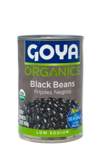 Imagen de FRIJOL GOYA NEGRO ENTERO ORGÁNICO LATA 439 G