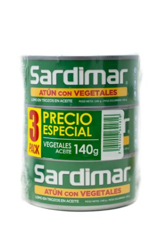 Imagen de OFERTA ATUN  SARDIMAR CON VEGETALES  PRECIO ESPECIAL 315 G 