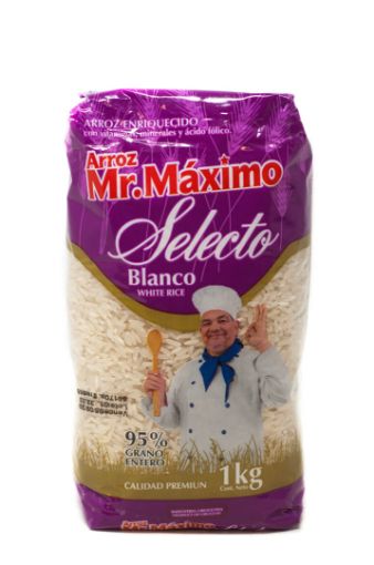 Imagen de ARROZ MR. MAXIMO ENRIQUECIDO SELECTO BLANCO  95% GRANO ENTERO 1000.00 G