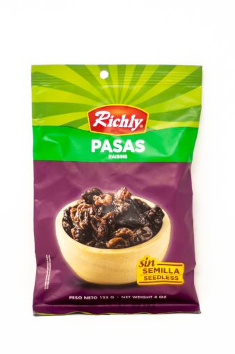 Imagen de PASAS RICHLY SIN SEMILLA 125 G