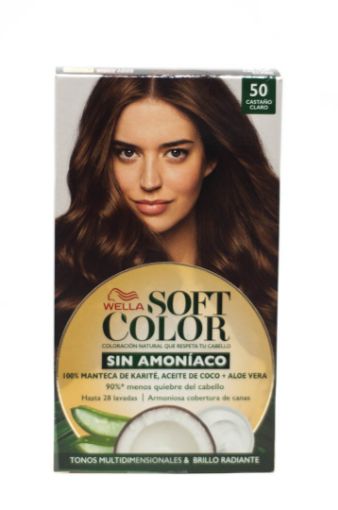 Imagen de TINTE PARA CABELLO SOFT COLOR CASTAÑO CLARO # 50 1 UND