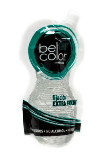 Imagen de FIJADOR PARA CABELLO BELCOLOR DOYPACK GEL FIJACION EXTRA FIRME CON KERATINA  250 g 