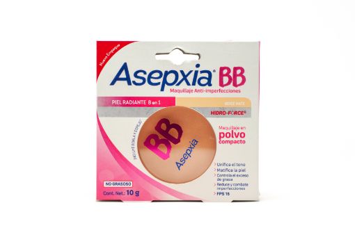 Imagen de MAQUILLAJE EN POLVO COMPACTO ASEPXIA BEIGE MATE 10 g