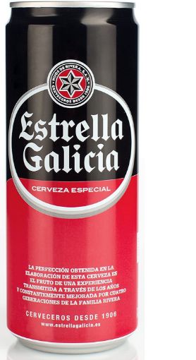 Imagen de CERVEZA ESTRELLA GALICIA LATA 330 ml 