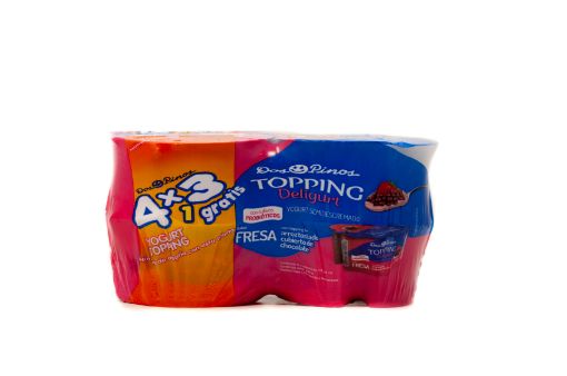 Imagen de OFERTA DOS PINOS 4X3 YOGURT DELIGURT CON TOPPING 600 G