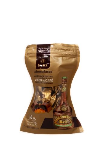 Imagen de CHOCOLATE BRITT OSCURO CON RELLENO DE LICOR DE CAFÉ 18 UND 