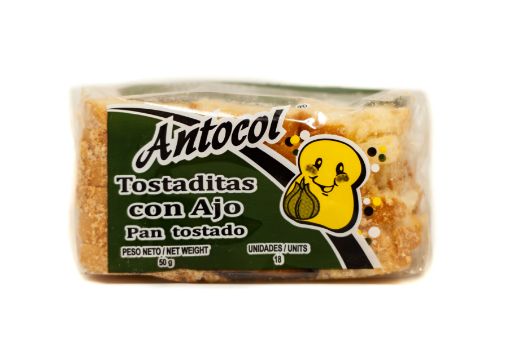 Imagen de TOSTADITAS ANTOCOL SABOR AJO 50 G