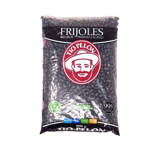 Imagen de FRIJOL TÍO PELÓN NEGRO 99.5% LIMPIOS Y ESCOGIDOS 800.00 G